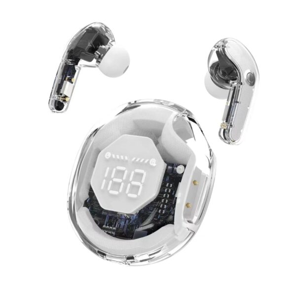 Air39 Trasparent Earbuds | Ultrapods Pro Wireless 5.3 with Display - Image 4