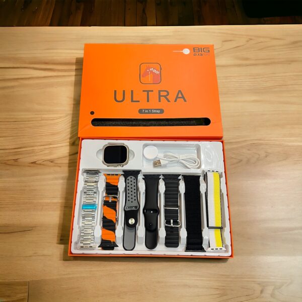Smart Watch Ultra 2 (Watch + 7 Straps) - Image 2