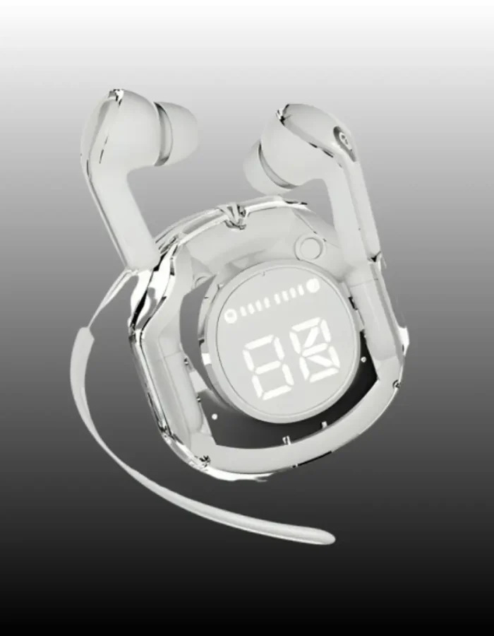 Air39 Trasparent Earbuds | Ultrapods Pro Wireless 5.3 with Display